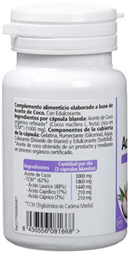 SANON - SANON Aceite de Coco 30 cápsulas blandas de 1358,5 mg SANON - SANON Aceite de Coco 30 cápsulas blandas de 1358,5 mg