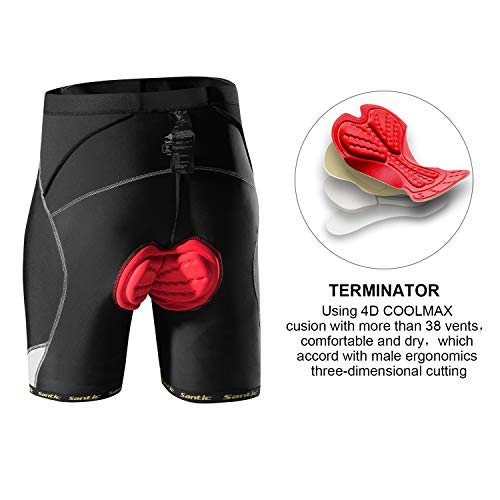 Santic Pantalon Ciclismo Hombre Corto Pantalones Bicicleta Hombre Montaña/MTB Acolchado con Badana/Almohadilla Azul EU S Santic Pantalon Ciclismo Hombre Corto Pantalones Bicicleta Hombre Montaña/MTB Acolchado con Badana/Almohadilla Azul EU S