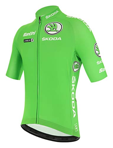 Santini - La Vuelta 2019 - Best Sprinter, Camiseta de Manga Corta para Hombre, Hombre, RE9427519LV, Verde, S