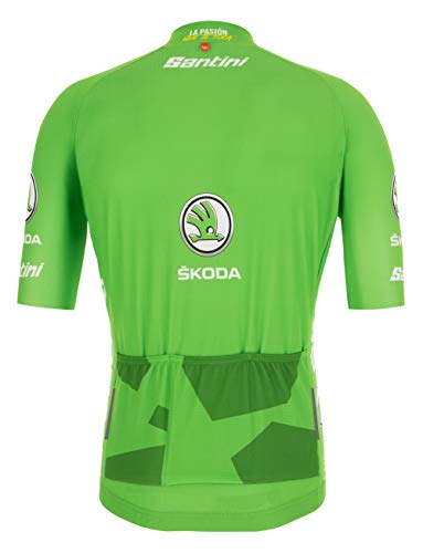 Santini - La Vuelta 2019 - Best Sprinter, Camiseta de Manga Corta para Hombre, Hombre, RE9427519LV, Verde, S