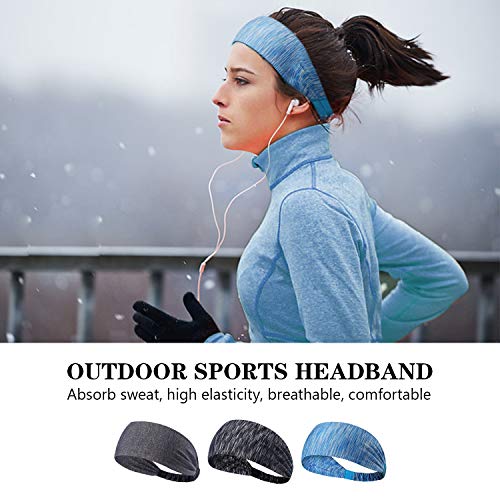 SANTOO 3 Piezas Diadema Deportiva Elásticos, Cinta Pelo Deporte de Transpirable Antideslizante para Hombres Mujeres, para Todo Tipo Ejercicios, Yoga, Tenis, Ciclismo SANTOO 3 Piezas Diadema Deportiva Elásticos, Cinta Pelo Deporte de Transpirable Antideslizante para Hombres Mujeres, para Todo Tipo Ejercicios, Yoga, Tenis, Ciclismo
