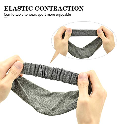 SANTOO 3 Piezas Diadema Deportiva Elásticos, Cinta Pelo Deporte de Transpirable Antideslizante para Hombres Mujeres, para Todo Tipo Ejercicios, Yoga, Tenis, Ciclismo SANTOO 3 Piezas Diadema Deportiva Elásticos, Cinta Pelo Deporte de Transpirable Antideslizante para Hombres Mujeres, para Todo Tipo Ejercicios, Yoga, Tenis, Ciclismo