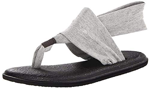 Sanuk Women's Yoga Sling 2 Flip Flop, Aqua (7 B(M) US / 38 EUR, Gray)