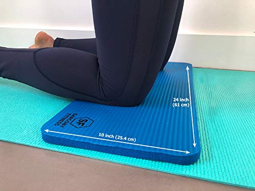 Sargoby Fitness Rodillera de Yoga de 15mm (0.6'') de Grosor | Cojín de Pilates para Dolor y Alivio de Rodillas, Codos y Muñecas | Esterilla de Entrenamiento | Pequeño Tapete de Rodilla de Yoga