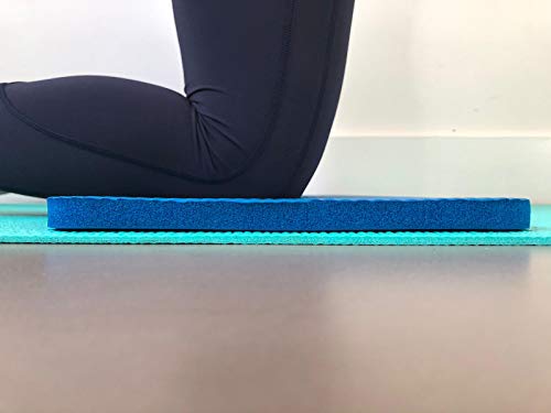 Sargoby Fitness Rodillera de Yoga de 15mm (0.6'') de Grosor | Cojín de Pilates para Dolor y Alivio de Rodillas, Codos y Muñecas | Esterilla de Entrenamiento | Pequeño Tapete de Rodilla de Yoga