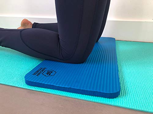 Sargoby Fitness Rodillera de Yoga de 15mm (0.6'') de Grosor | Cojín de Pilates para Dolor y Alivio de Rodillas, Codos y Muñecas | Esterilla de Entrenamiento | Pequeño Tapete de Rodilla de Yoga