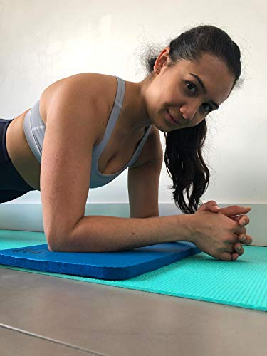 Sargoby Fitness Rodillera de Yoga de 15mm (0.6'') de Grosor | Cojín de Pilates para Dolor y Alivio de Rodillas, Codos y Muñecas | Esterilla de Entrenamiento | Pequeño Tapete de Rodilla de Yoga