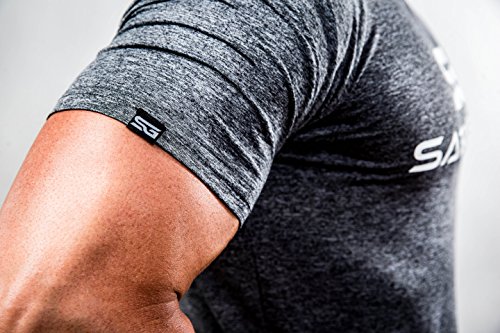 Satire Gym Camiseta de Fitness para Hombre - Ropa Deportiva Funcional - Adecuada para Workout, Entrenamiento - Slim fit (Gris Moteado, S) Satire Gym Camiseta de Fitness para Hombre - Ropa Deportiva Funcional - Adecuada para Workout, Entrenamiento - Slim fit (Gris Moteado, S)