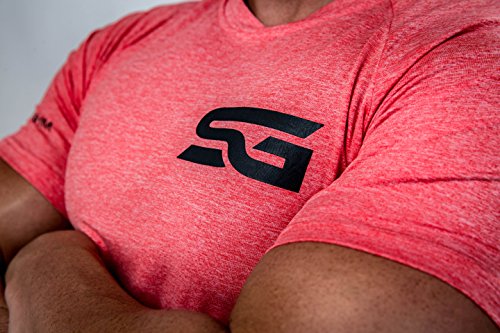 Satire Gym Camiseta de Fitness para Hombre - Ropa Deportiva Funcional - Adecuada para Workout, Entrenamiento - Slim fit (Rojo Moteado, M) Satire Gym Camiseta de Fitness para Hombre - Ropa Deportiva Funcional - Adecuada para Workout, Entrenamiento - Slim fit (Rojo Moteado, M)