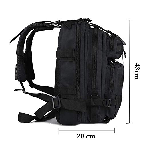 Satohom Mochila Táctica Militar Hombre 25L Nivel 3 Mochila Táctica Multifuncional 3P Bolsa Unisex Impermeable Tela Oxford 600D para Deportes al Aire Libre Cazar Camping Senderismo