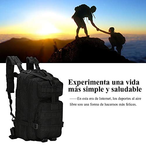 Satohom Mochila Táctica Militar Hombre 25L Nivel 3 Mochila Táctica Multifuncional 3P Bolsa Unisex Impermeable Tela Oxford 600D para Deportes al Aire Libre Cazar Camping Senderismo