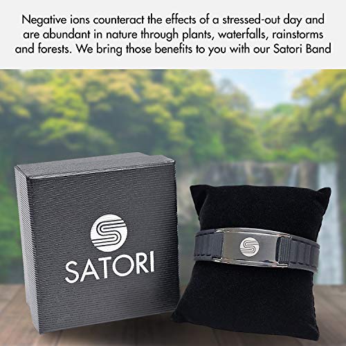 Satori 4 en 1 Iones Negativos Banda en Negro, germanio, Silicona, Cargado con Iones Negativos, la Pulsera iónica y Elegante Pulsera de Terapia, Hombres y Las Mujeres Satori 4 en 1 Iones Negativos Banda en Negro, germanio, Silicona, Cargado con Iones Negativos, la Pulsera iónica y Elegante Pulsera de Terapia, Hombres y Las Mujeres