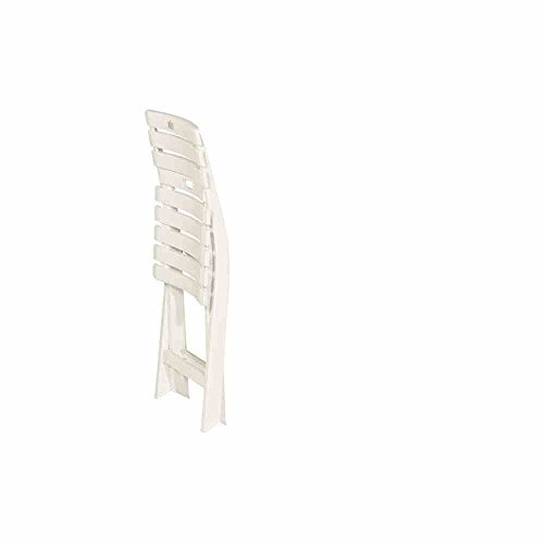 SATURNIA 8330040 Silla Resina Plegable Blanca "Birki" SATURNIA 8330040 Silla Resina Plegable Blanca "Birki"
