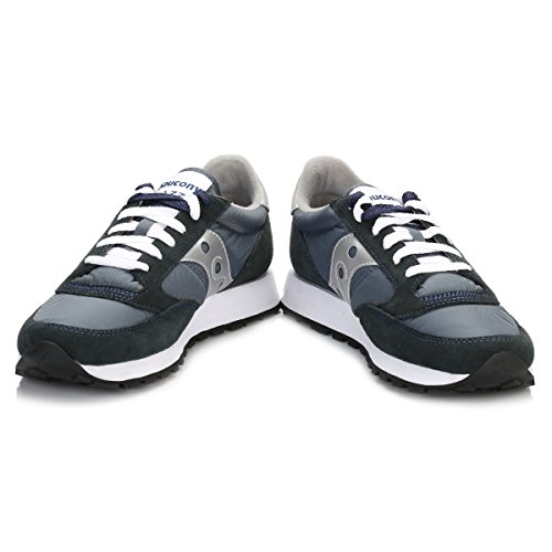 Saucony Jazz Original-W, Zapatillas, Azul (Navy/Silver), 35.5 EU