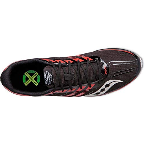 Saucony Men's Kilkenny XC7 Flat Black/Red Athletic Shoe