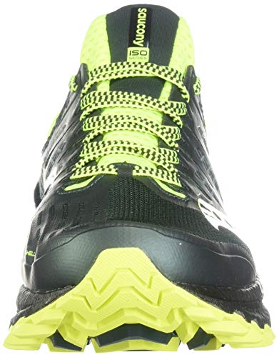 Saucony Xodus ISO 3, Zapatillas para Hombre, Verde Amarillo, 44.5 EU