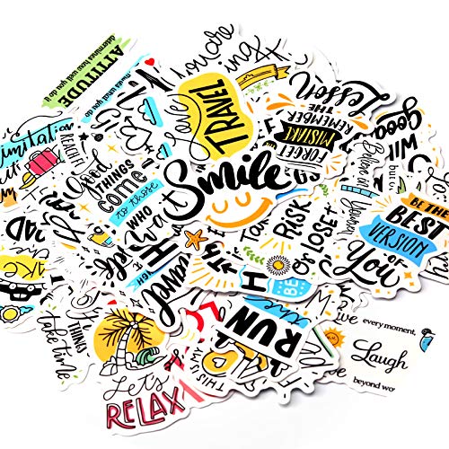 SAVITA 50 Pegatinas positivas, Pegatinas Inspiradoras, Pegatinas de motivación, Pegatinas para portátiles para Adolescentes y Estudiantes, Pegatinas de Vinilo Impermeables para Botellas de Agua SAVITA 50 Pegatinas positivas, Pegatinas Inspiradoras, Pegatinas de motivación, Pegatinas para portátiles para Adolescentes y Estudiantes, Pegatinas de Vinilo Impermeables para Botellas de Agua