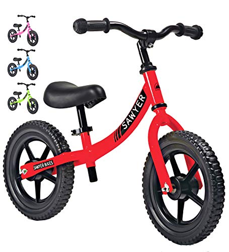 Sawyer - Bicicleta Sin Pedales Ultraligera - Niños 2, 3, 4 y 5 años (Rojo) Sawyer - Bicicleta Sin Pedales Ultraligera - Niños 2, 3, 4 y 5 años (Rojo)