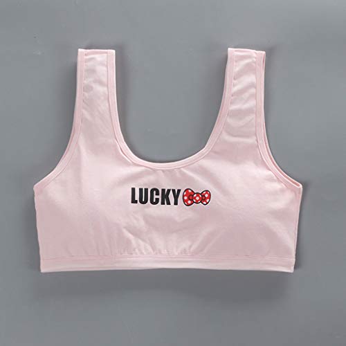 Sayletre niña de aodón de la ropa interior del sujetador de impresión de letras Sport Training Bralette fisuras en capas Crop Top 8-18Y Sayletre niña de aodón de la ropa interior del sujetador de impresión de letras Sport Training Bralette fisuras en capas Crop Top 8-18Y