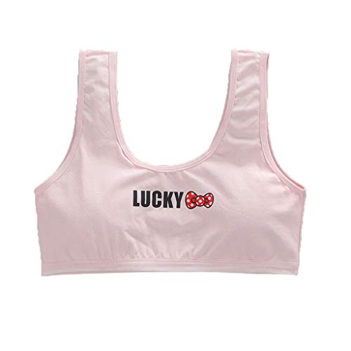 Sayletre niña de aodón de la ropa interior del sujetador de impresión de letras Sport Training Bralette fisuras en capas Crop Top 8-18Y Sayletre niña de aodón de la ropa interior del sujetador de impresión de letras Sport Training Bralette fisuras en capas Crop Top 8-18Y