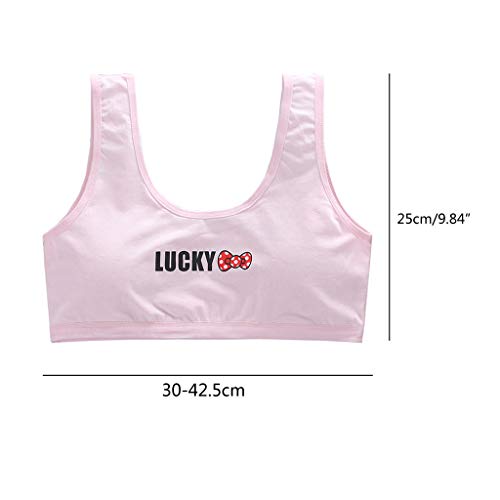 Sayletre niña de aodón de la ropa interior del sujetador de impresión de letras Sport Training Bralette fisuras en capas Crop Top 8-18Y Sayletre niña de aodón de la ropa interior del sujetador de impresión de letras Sport Training Bralette fisuras en capas Crop Top 8-18Y