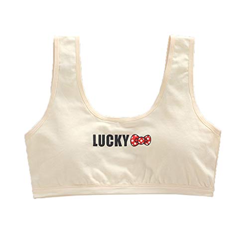 Sayletre niña de aodón de la ropa interior del sujetador de impresión de letras Sport Training Bralette fisuras en capas Crop Top 8-18Y Sayletre niña de aodón de la ropa interior del sujetador de impresión de letras Sport Training Bralette fisuras en capas Crop Top 8-18Y