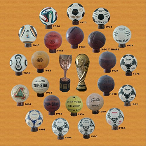 SBC ColecciĂłn de balones mundialistas Desde 1930-2014 + Trofeo Jules Rimet + Trofeo FIFA + 23 Soportes de Madera SBC ColecciĂłn de balones mundialistas Desde 1930-2014 + Trofeo Jules Rimet + Trofeo FIFA + 23 Soportes de Madera