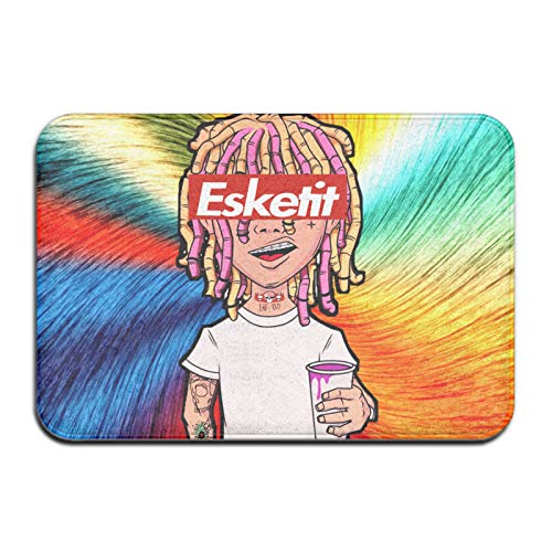 SBD14ZZU Lil Pump Esketit Peep felpudo alfombra, fácil de limpiar, alfombra de área para sala de estar, dormitorio, cocina, decoración del hogar