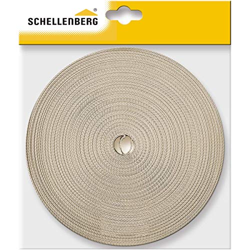 Schellenberg - Correa de persiana (18 mm, 12 m), color beige