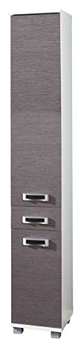 Schildmeyer Cadiz Armario Alto 148995, Blanco/Gris Fresno decoración, 30 x 184 x 32,5 cm Schildmeyer Cadiz Armario Alto 148995, Blanco/Gris Fresno decoración, 30 x 184 x 32,5 cm