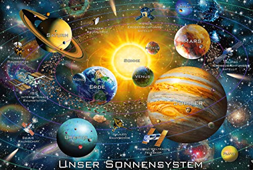 Schmidt Spiele-Nuestro Sistema Solar, Puzzle Infantil de 200 Piezas, Color carbón (56308) Schmidt Spiele-Nuestro Sistema Solar, Puzzle Infantil de 200 Piezas, Color carbón (56308)