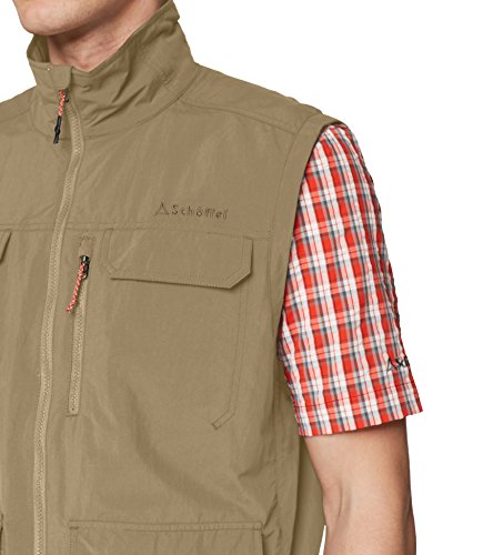 Schöffel Chaleco Sondrio1' para hombre, Hombre, 20-22111-22878, barro, 56 Schöffel Chaleco Sondrio1' para hombre, Hombre, 20-22111-22878, barro, 56