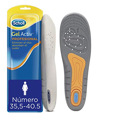 Scholl Plantillas Gel Activ Profesional para mujer, para calzado trabajo, absorción de impactos y amortiguación, talla 35.5 - 40.5, 1 par (2 plantillas) Scholl Plantillas Gel Activ Profesional para mujer, para calzado trabajo, absorción de impactos y amortiguación, talla 35.5 - 40.5, 1 par (2 plantillas)