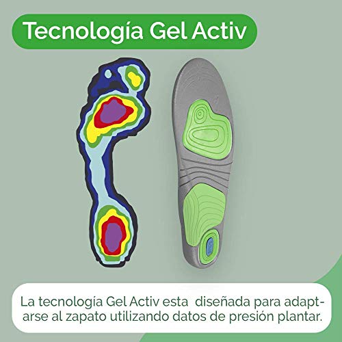 Scholl Plantillas Gel Activ Sport para mujer, para zapatillas deportivas, mayor amortiguación y absorción del olor y sudor, talla 35.5 - 40.5, 1 par (2 plantillas) (3032212) Scholl Plantillas Gel Activ Sport para mujer, para zapatillas deportivas, mayor amortiguación y absorción del olor y sudor, talla 35.5 - 40.5, 1 par (2 plantillas) (3032212)