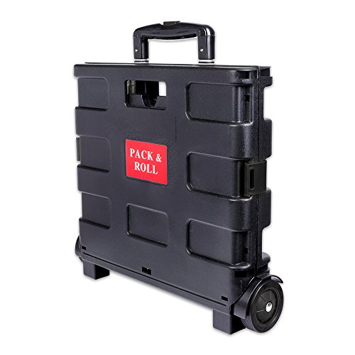Schramm® Carro de la Compra Negro Plegable Cesta de la Compra con Caja Plegable Carro de la Compra con Bolsa de la Compra Schramm® Carro de la Compra Negro Plegable Cesta de la Compra con Caja Plegable Carro de la Compra con Bolsa de la Compra