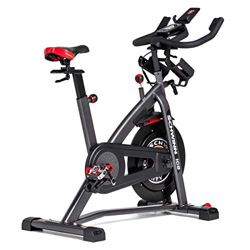 Schwinn IC8 mit Bluetooth Bicicleta Interior magnética, Ajuste de Resistencia de 100 Veces con Pantalla Digital, función de la App Compatible, SPD-Klickpedale, MAX. Benutzergewicht 150 kg