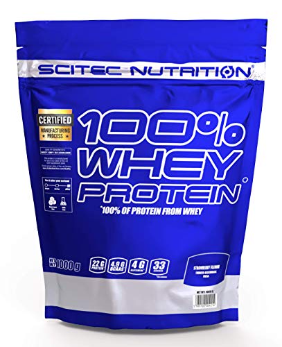 Scitec Nutrition 100% Whey Protein Fresa 1000 g