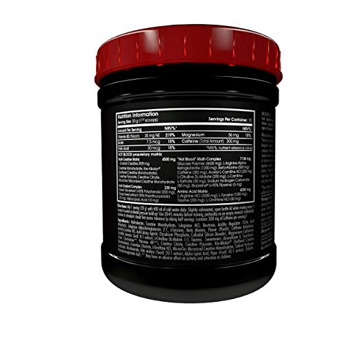 Scitec Nutrition Hot Blood 3.0 Fórmula Pre Entrenamiento Ponche Tropical - 300 g