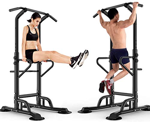 SDHYL Power Tower Estación de Fondos Dominadas Entrenamiento de Fuerza Abdominal Flexiones Altura Ajustable para Gimnasio En Casa SDHYL Power Tower Estación de Fondos Dominadas Entrenamiento de Fuerza Abdominal Flexiones Altura Ajustable para Gimnasio En Casa
