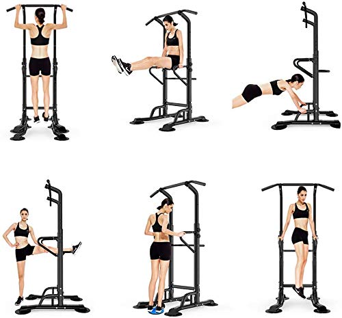 SDHYL Power Tower Estación de Fondos Dominadas Entrenamiento de Fuerza Abdominal Flexiones Altura Ajustable para Gimnasio En Casa SDHYL Power Tower Estación de Fondos Dominadas Entrenamiento de Fuerza Abdominal Flexiones Altura Ajustable para Gimnasio En Casa