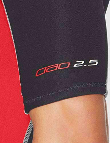 Seac Ciao 2.5 mm - Mono de neopreno para hombre, color negro/rojo, talla L Seac Ciao 2.5 mm - Mono de neopreno para hombre, color negro/rojo, talla L