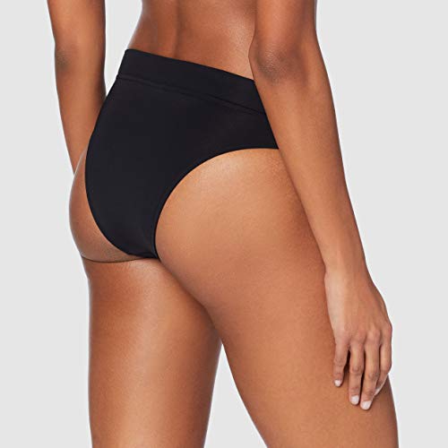 Seafolly Active Hi Rise Braguita de Bikini, Negro (Black Black), 38 (Talla del Fabricante: 10) para Mujer