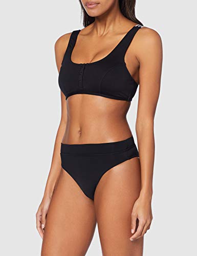 Seafolly Active Hi Rise Braguita de Bikini, Negro (Black Black), 38 (Talla del Fabricante: 10) para Mujer