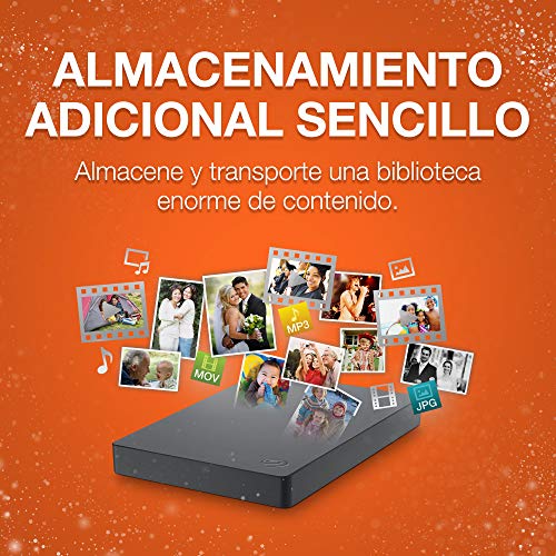 Seagate Basic portátil, 4 TB, Disco duro externo, HDD, USB 3.0 para PC, ordenador portátil (STJL4000400) Seagate Basic portátil, 4 TB, Disco duro externo, HDD, USB 3.0 para PC, ordenador portátil (STJL4000400)