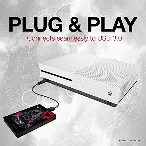 Seagate Game Drive para Xbox, Unidad de Disco Duro Externa de 2 TB, HDD portátil, diseñada para Xbox One (Edición Especial Jedi), y 2 años de servicios Rescue (STEA2000426) Seagate Game Drive para Xbox, Unidad de Disco Duro Externa de 2 TB, HDD portátil, diseñada para Xbox One (Edición Especial Jedi), y 2 años de servicios Rescue (STEA2000426)
