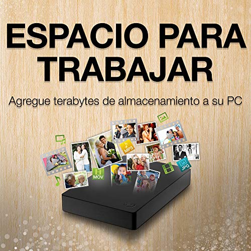 Seagate Portable, Unidad de disco duro externa de 2 TB, HDD portátil, USB 3.0 para PC, ordenador portátil y Mac y 2 años de servicios Rescue (STGX2000400)