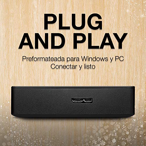 Seagate Portable, Unidad de disco duro externa de 5 TB, HDD, USB 3.0 para PC, ordenador portátil y Mac y 2 años de servicios Rescue (STGX5000400) Seagate Portable, Unidad de disco duro externa de 5 TB, HDD, USB 3.0 para PC, ordenador portátil y Mac y 2 años de servicios Rescue (STGX5000400)