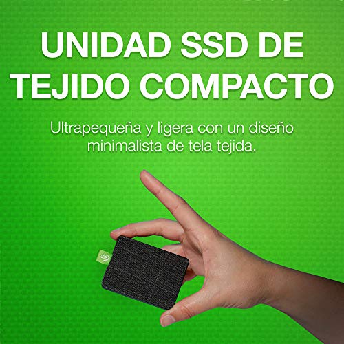 Seagate Technology Ultra Touch SSD de 1 TB, Disco Duro Externo Portátil SSD, Negro, USB-C USB 3.0 para PC & MAC, 4 meses del Plan Adobe Creative Cloud Photography (STJW1000401)