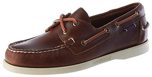 Sebago Docksides Portland Waxed Náuticos, Hombre, Marrón (Brown 900), 43.5 EU