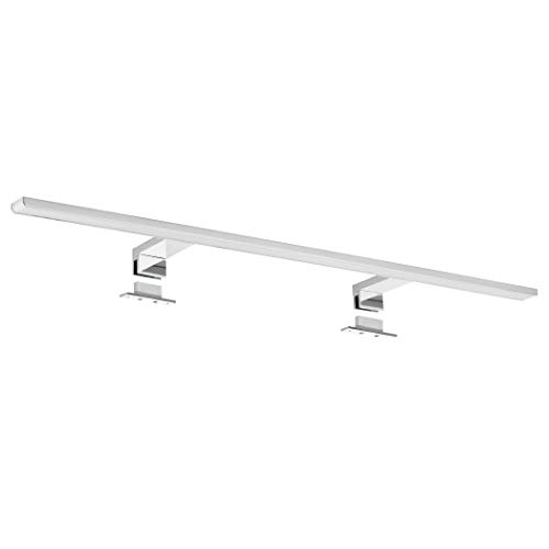 SEBSON® Lámpara LED Espejo baño IP44 80cm, pinza + armario, luz blanca neutra 4000K, 800x108x40mm, 15W, 1000lm